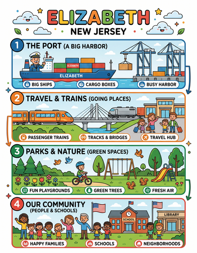Elizabeth I USA I Educational Infographic