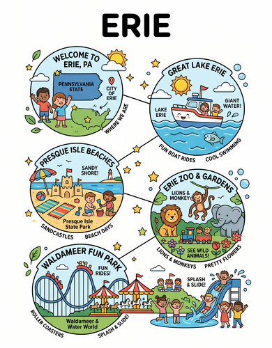 Erie I USA I Educational Infographic
