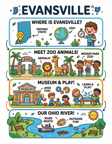 Evansville I USA I Educational Infographic