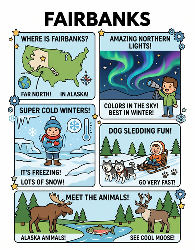 Fairbanks I USA I Educational Infographic