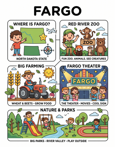 Fargo I USA I Educational Infographic