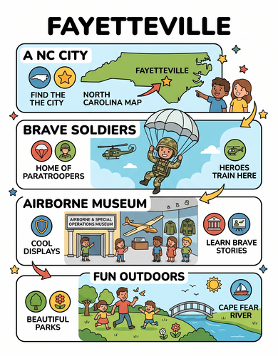 Fayetteville I USA I Educational Infographic