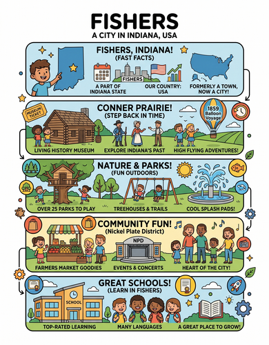 Fishers I USA I Educational Infographic