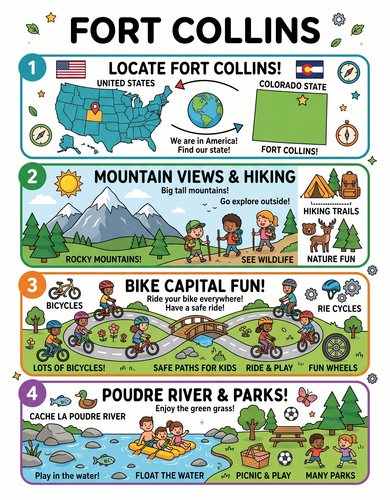 Fort Collins I USA I Educational Infographic