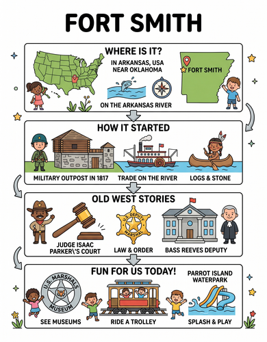 Fort Smith I USA I Educational Infographic
