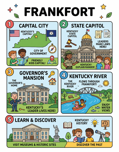 Frankfort I USA I Educational Infographic