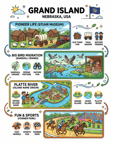 Grand Island I USA I Educational Infographic