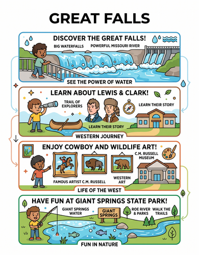 Great Falls_ I USA I Educational Infographic