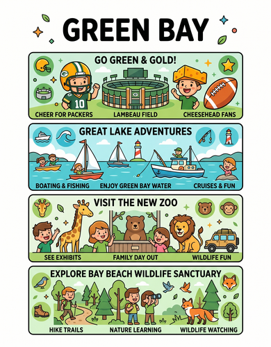 Green Bay I USA I Educational Infographic