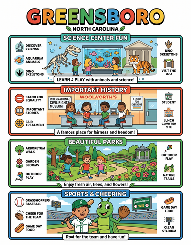 Greensboro I USA I Educational Infographic