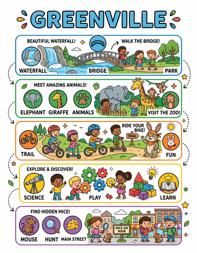 Greenville I USA I Educational Infographic