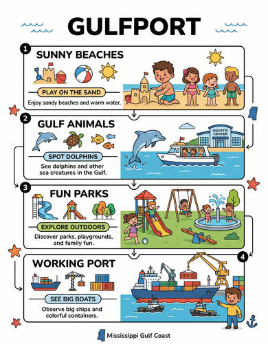 Gulfport I USA I Educational Infographic