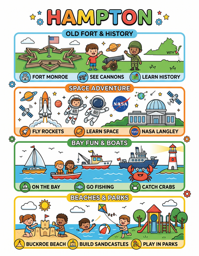 Hampton I USA I Educational Infographic