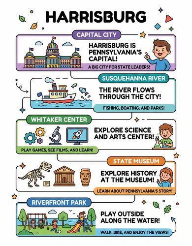 Harrisburg I USA I Educational Infographic