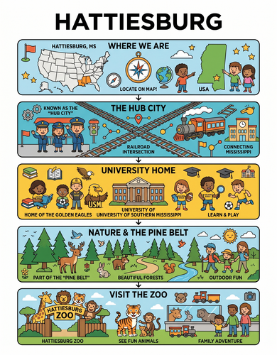 Hattiesburg I USA I Educational Infographic
