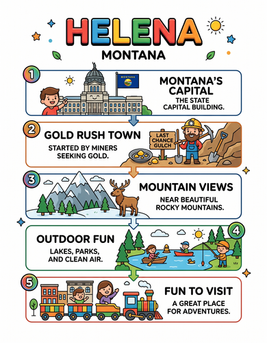 Helena I USA I Educational Infographic