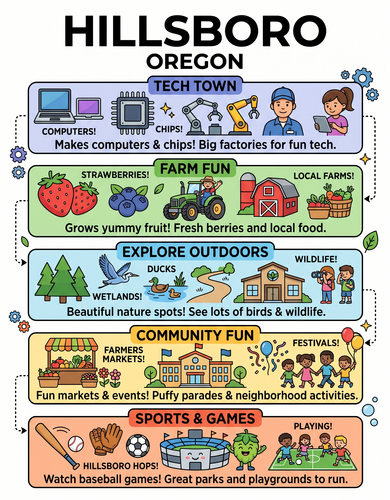 Hillsboro I USA I Educational Infographic