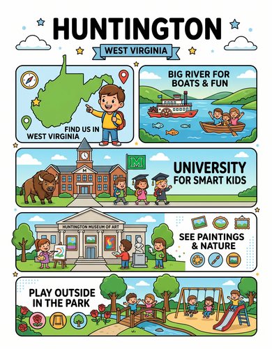 Huntington I USA I Educational Infographic