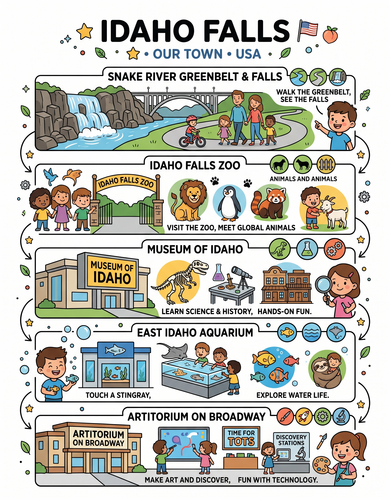 Idaho Falls I USA I Educational Infographic