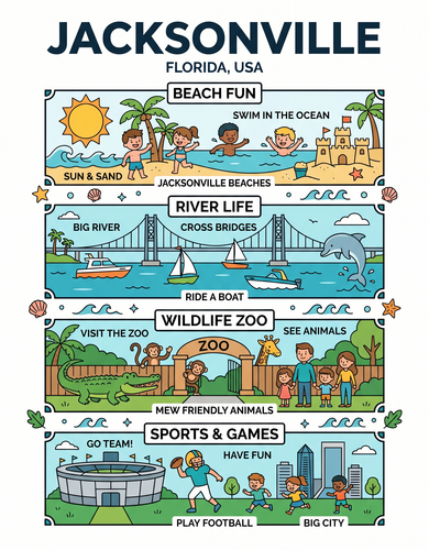 Jacksonville I USA I Educational Infographic