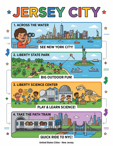 Jersey City I USA I Educational Infographic