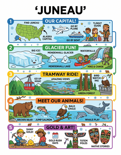 Juneau I USA I Educational Infographic