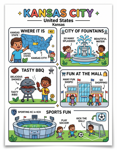 Kansas City I USA I Educational Infographic