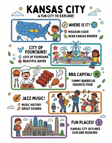Kansas City_ I USA I Educational Infographic