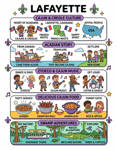 Lafayette I USA I Educational Infographic
