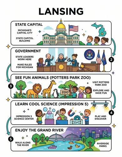 Lansing I USA I Educational Infographic