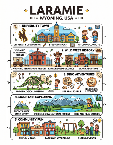 Laramie I USA I Educational Infographic