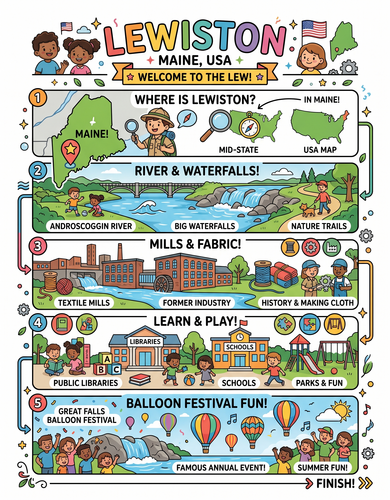 Lewiston I USA I Educational Infographic