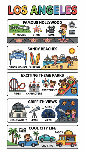 Los Angeles I USA I Educational Infographic