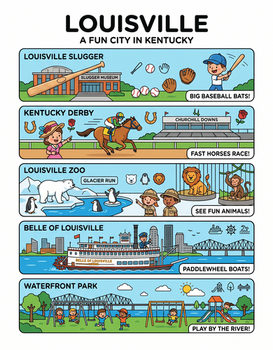 Louisville I USA I Educational Infographic