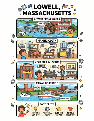 Lowell I USA I Educational Infographic