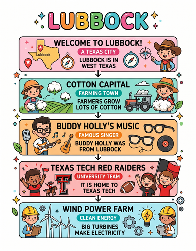 Lubbock I USA I Educational Infographic