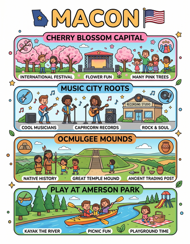 Macon I USA I Educational Infographic