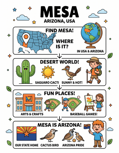 Mesa I USA I Educational Infographic