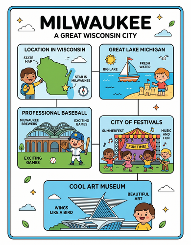 Milwaukee I USA I Educational Infographic