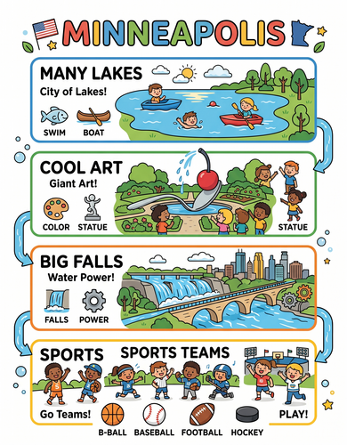 Minneapolis I USA I Educational Infographic