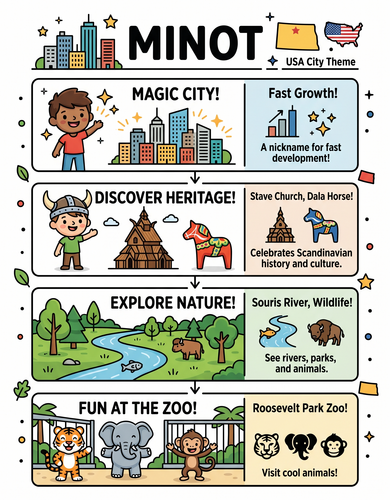 Minot I USA I Educational Infographic