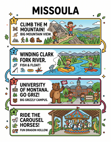 Missoula I USA I Educational Infographic