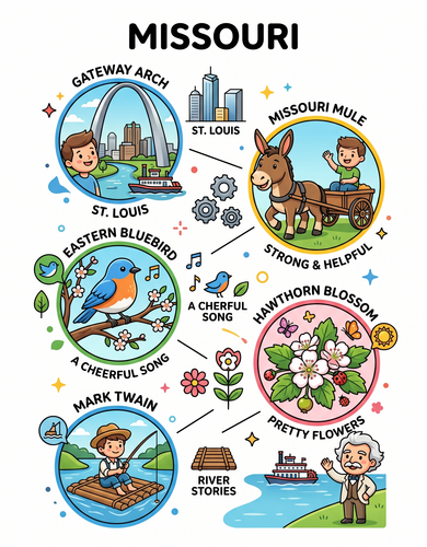Missouri I USA I Educational Infographic