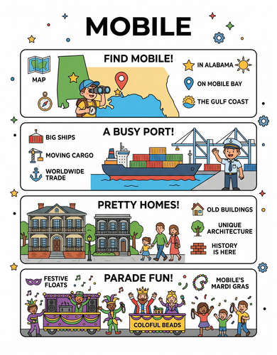 Mobile I USA I Educational Infographic