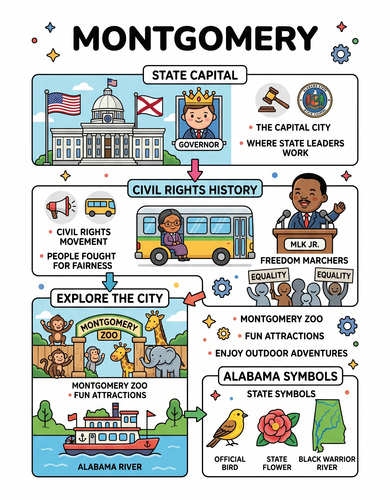 Montgomery I USA I Educational Infographic