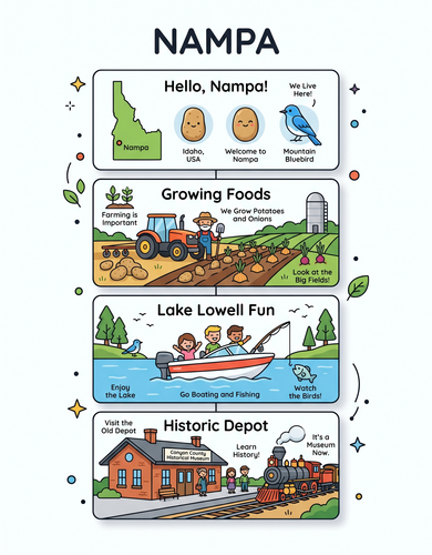Nampa I USA I Educational Infographic