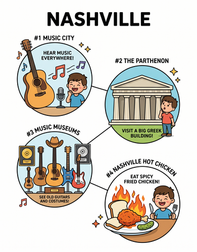 Nashville I USA I Educational Infographic