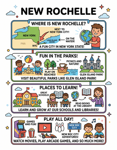 New Rochelle I USA I Educational Infographic