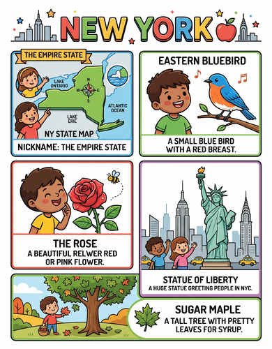 New York I USA I Educational Infographic