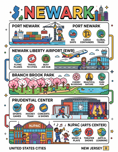 Newark I USA I Educational Infographic